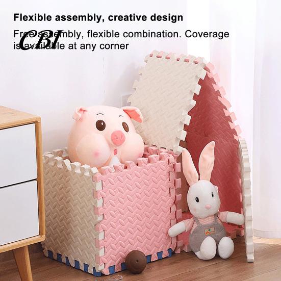 Durable Gym Equipment Mat 6Pcs Floor Mats, EVA Foam Puzzle Interlocking Tiles for Non Slip Home Fitness Mats Gym, Kids Play Areas, Kitchen Flooring,