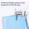 Large-Capacity File Bag Waterproof Information Bag INS Zipper Grid Bag  Girls Boys