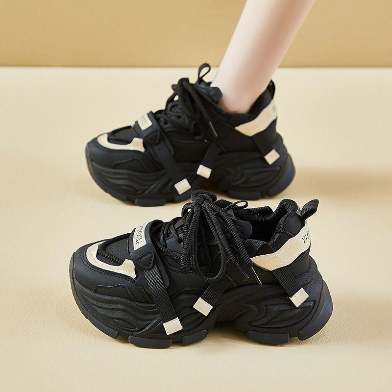Chunky Dad Shoes for Women New Release Height Increasing Casual Sporty Sneakers Thick Sole Versatile Athleisure Footwear