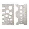 2 PCS Screw Thread Pitch Gauge Ruler Measuring Bolt Nut Metric Stainless Steel Thread Screw Measurement Ruler