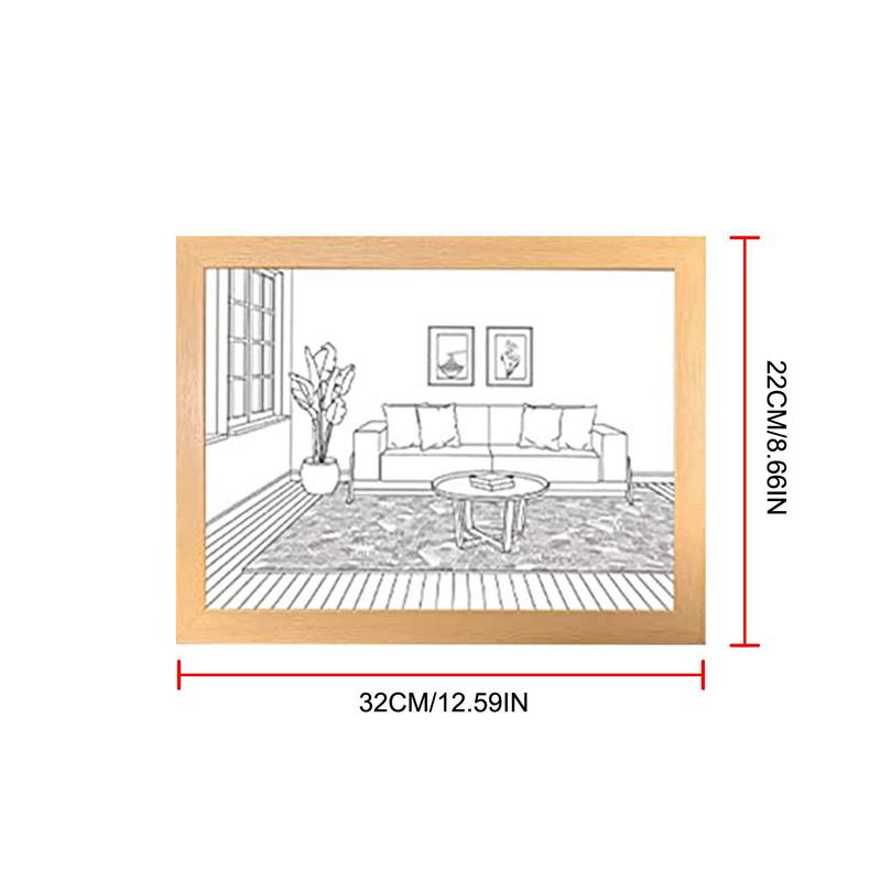 Light Painting Art Lighting Picture Frame LED 3 Colors Night Light Shadow Bedside Lamp Creative Wall Art For Bedroom & Home