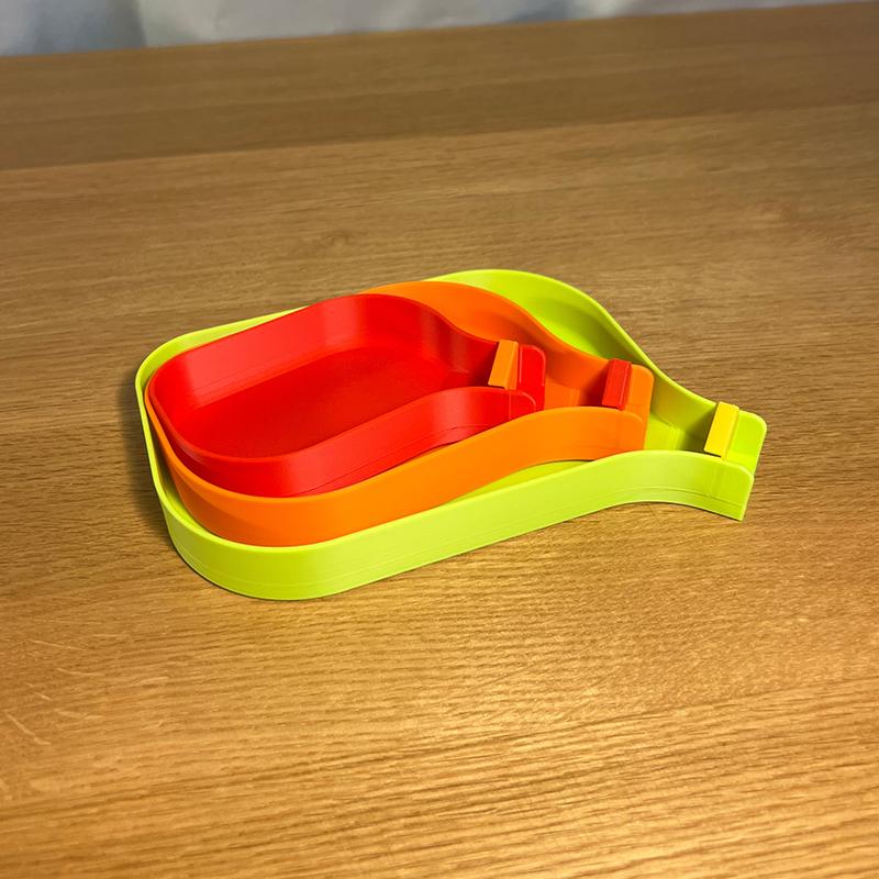 Funnel Tray With Barrier Plug Screw Nut And Bead Storage Tools Plastic Small Items Storage Box Tools Tray Portable Sorting Tray