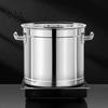 High Efficiency Heat Transfer Pot Stainless Steel Soup Pot, with Lid And Handle, Stockpot, Versatile Home Chef Kettle Uniform Conduction for Catering