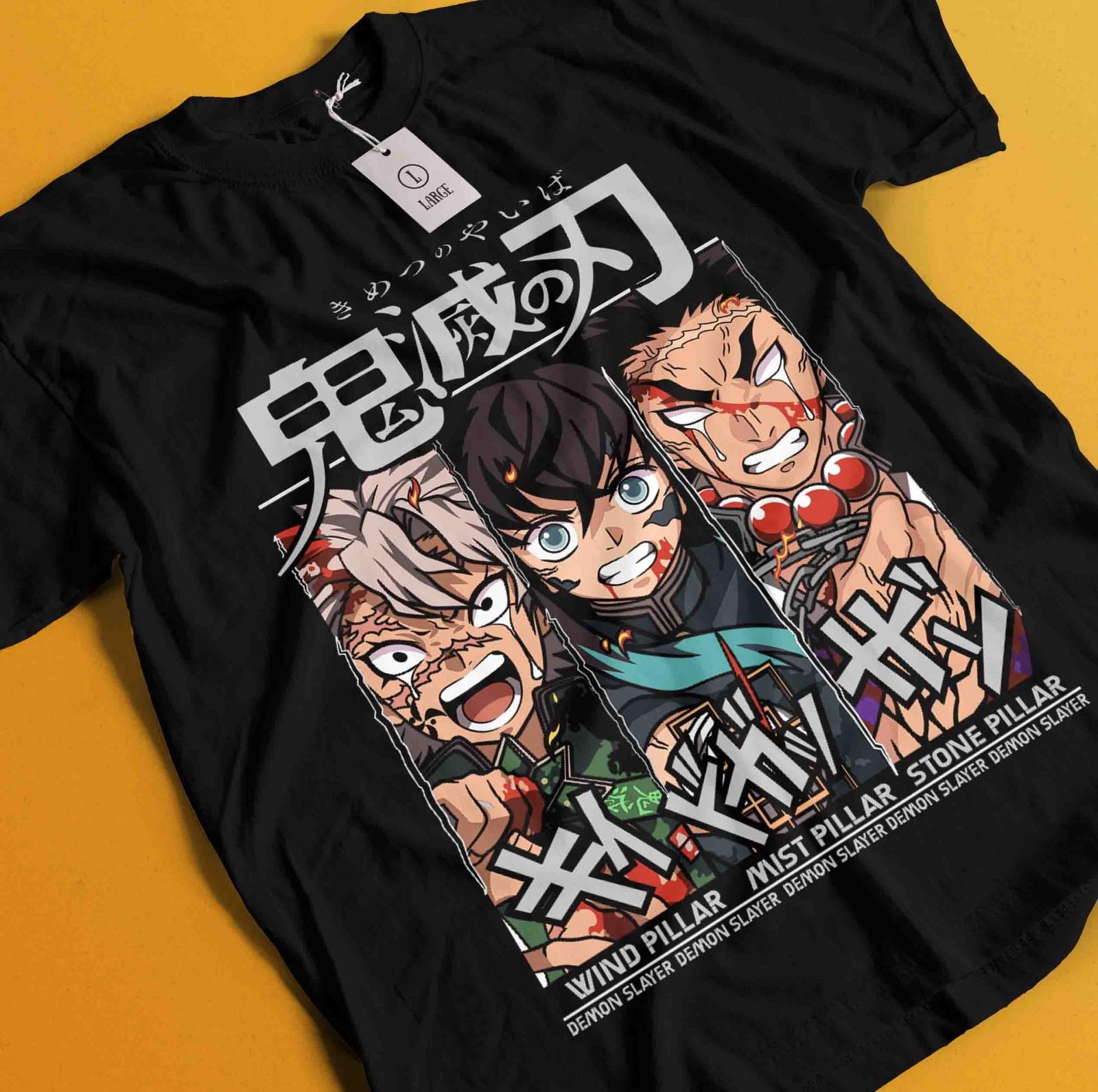 

Demon Slayer Shirt Tanjiro Tshirt Zenitsu T-Shirt Mens Womens Tees Top Muzan Doma Tee Inosuke Nezuko 4XL
