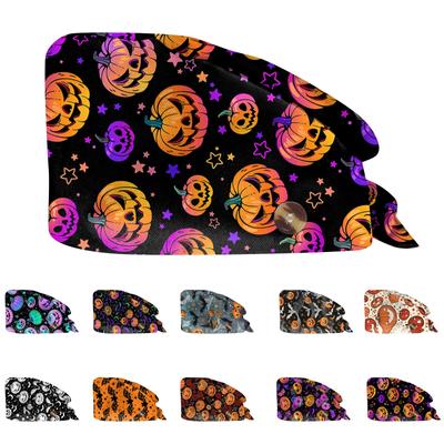 Mode Halloween Print Arbeitsmütze Lässige Waschmütze Taschenmütze