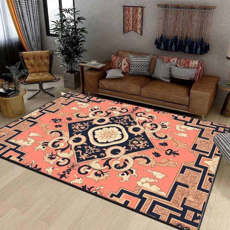 Dragon Pattern Luxury Carpet Anti -slip Mechanical Washable Rugs for Living Room Area Rug Door Mat Bedroom Decor Birthday Gift