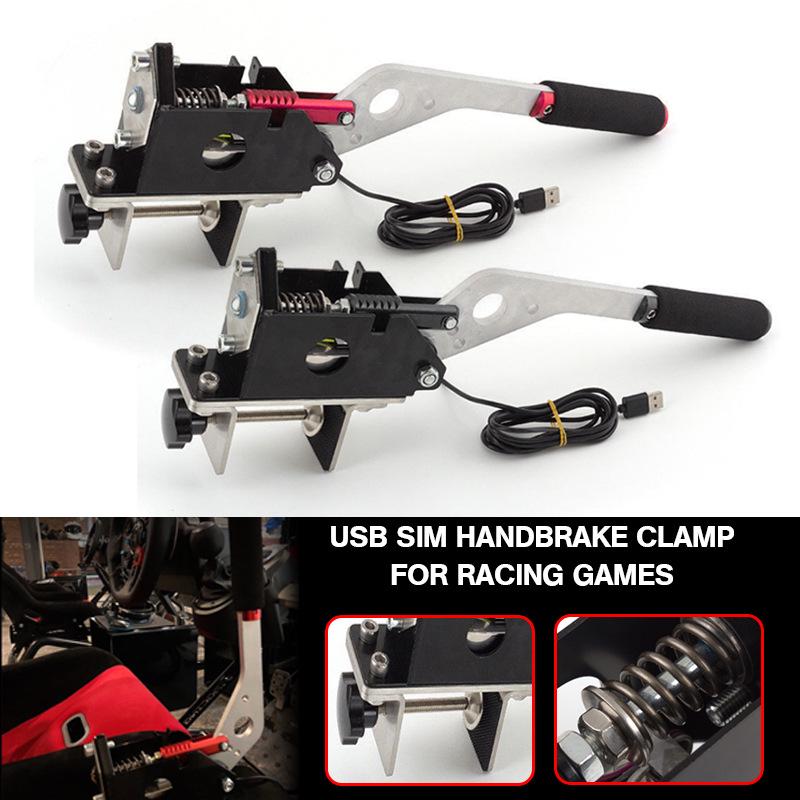 Cross-Border USB SIM Handbrake for PC Racing Games: Compatible with G25, G27, G29, T500, Fanatec, and Dirt Rally