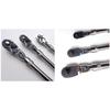 1/4 1/2 3/8 and 72 Teeth Carbon Steel Retractable Ratchet Wrench, Automatic Quick Release Wrench, Multifunctional Manual Tool