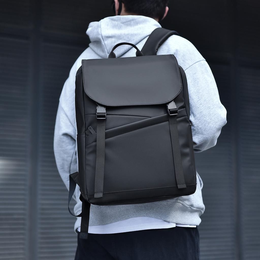 Neuer Unisex-Rucksack, einfarbig, wasserdicht und atmungsaktiv, Business-Mode, lässig, All-Match, Tagessparrucksack