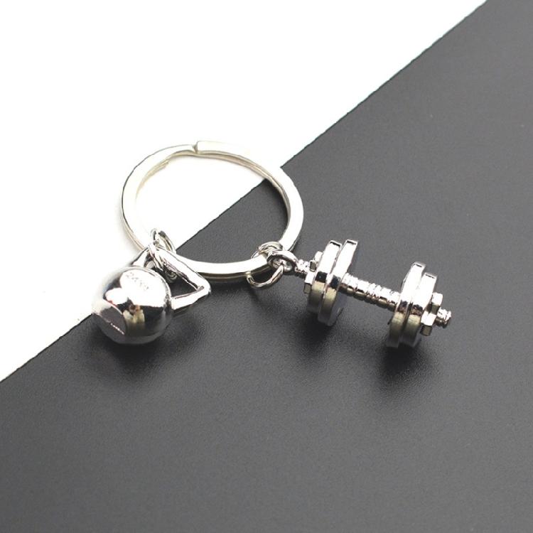 Ideal Present Dumbbell Keychain For Health Concerned Individuals Perfect For Partners Or Personal Motivation