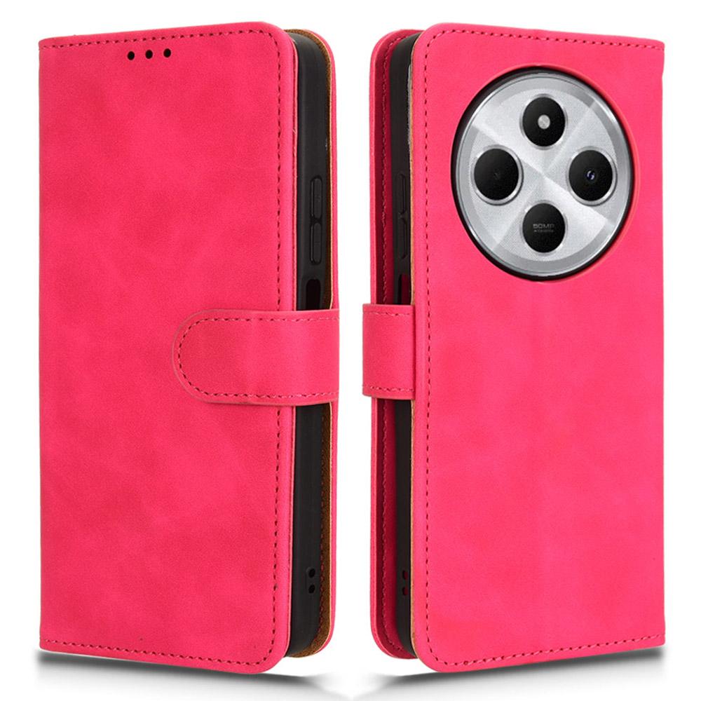 For Xiaomi Poco C75 4G/Redmi 14R 5G/14C 4G Leather Case Skin-Feel Anti-Drop Wallet Flip Phone Cover