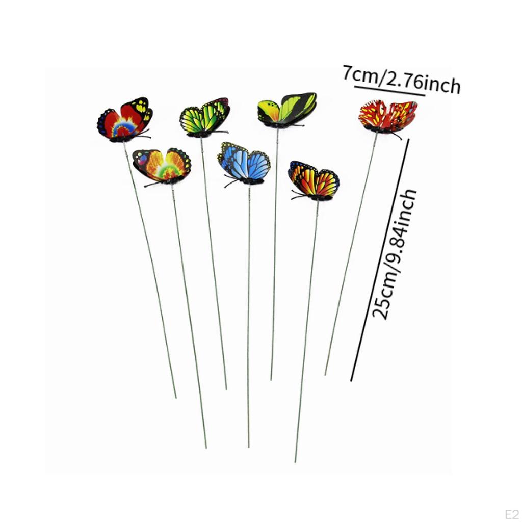 24 szt. Motylkowe Ozdoby Ogrodowe Ozdoby Trawnikowe Bukiet Doniczka Realistyczna Scenka na Ganku Podwórko Park