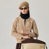 Zhaojun Women's 100% Cashmere Round Neck Cardigan Sweater