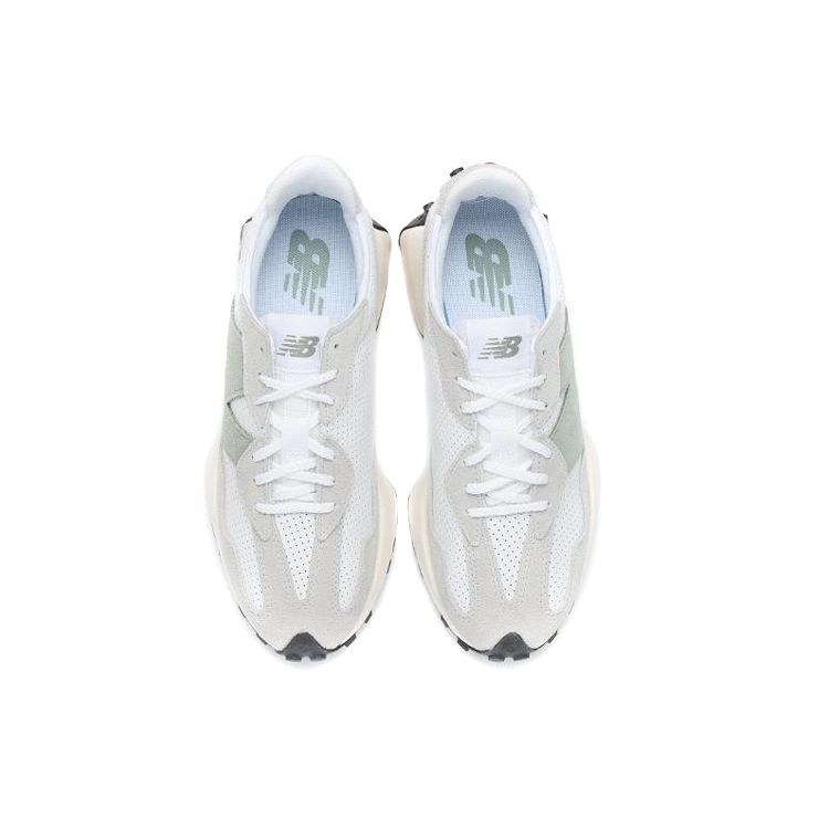 New Balance Nb 327 Comfortable Fabric Leather Slip Resistant Durable Low Top Running Shoes Women sneaker Light-Gray WS327JRC
