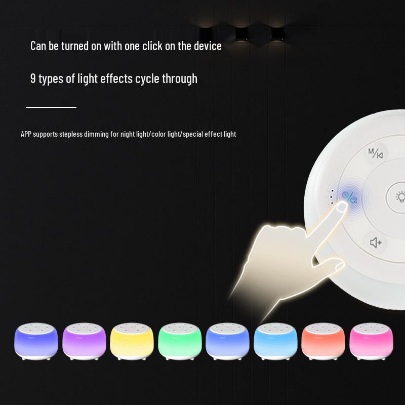 White Noise Bluetooth Speaker with Lullabies and Sleep Monitor