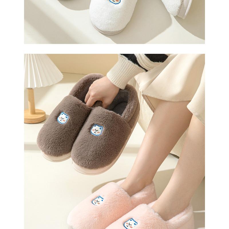 Couple's Cotton Shoes Winter New Style Outerwear Bag with Fleece Added Warm Indoor Home Slippers