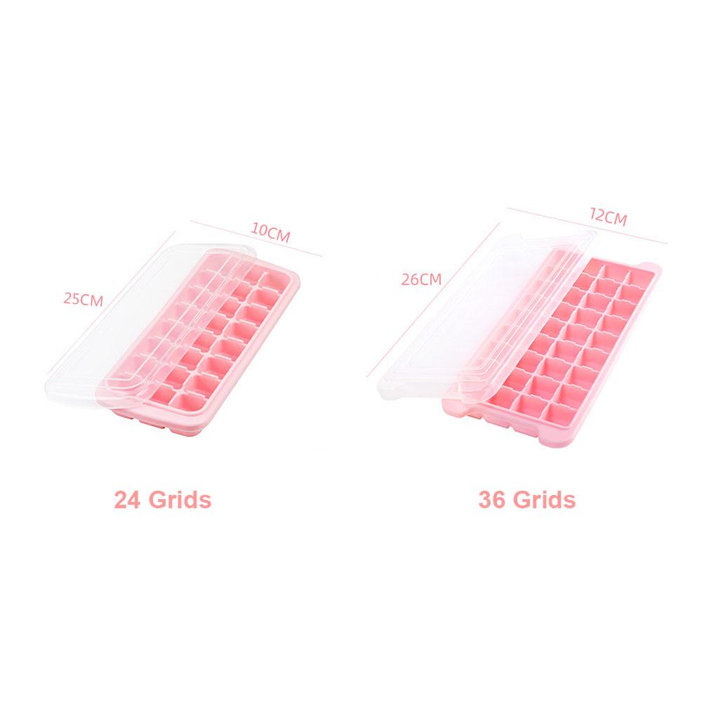 Silicone World Food Grade 24/36 Grids Silicone Ice Tray Mold DIY Ice Tray Ice Cubes Mold Ice Maker Kitchen Bar Ice Making Tools