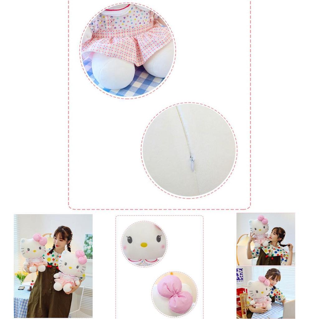 Cute Kt Cat Plush Toy Soft Stuffed Animal Doll Wholesale Gift For Birthdays