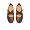 Senda Women's Cross-Strap Mary Jane Ballet Flats