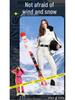 Women's Slimming One-Piece Windproof Ski Suit - Thickened and Warm