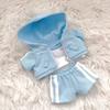 Para Boneca Mini 10cm Boneca de Algodão 20cm Roupa Conjunto 3 Peças Conjunto Esportivo Moletom Camiseta Calça Acessórios para Boneca de Pelúcia Brinquedos