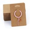 50pcs 6x9cm Keychain Earrings Display Cards Keychain Card Hold Cardboard for DIY Keyring Jewelry Display Packaging Wholesale