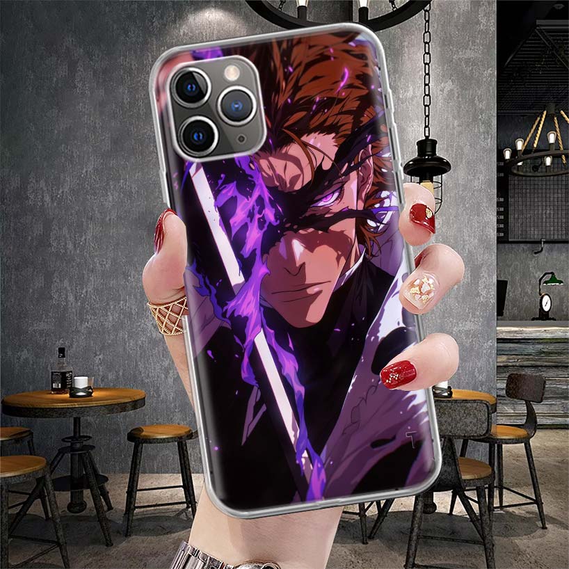 

Айзен Сосуке Bleach Мягкий чехол для телефона для IPhone 11 17 Air 16E 16 Pro Max 15 + 14 Plus 13 Mini 12 Apple 7 SE 8 Fundas Coque 11 17 iPhone 17