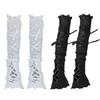 Summer Sun Protection Sleeves Lace Wristbands Ballet Inspired Adjustable Ties For Women Outfits
