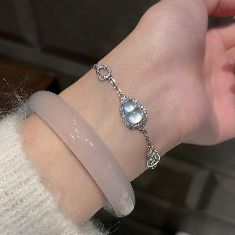 2025 New Zircon Resin Gourd Bracelet High-end Light Luxury Bracelet Fashion Versatile Jewelry Women