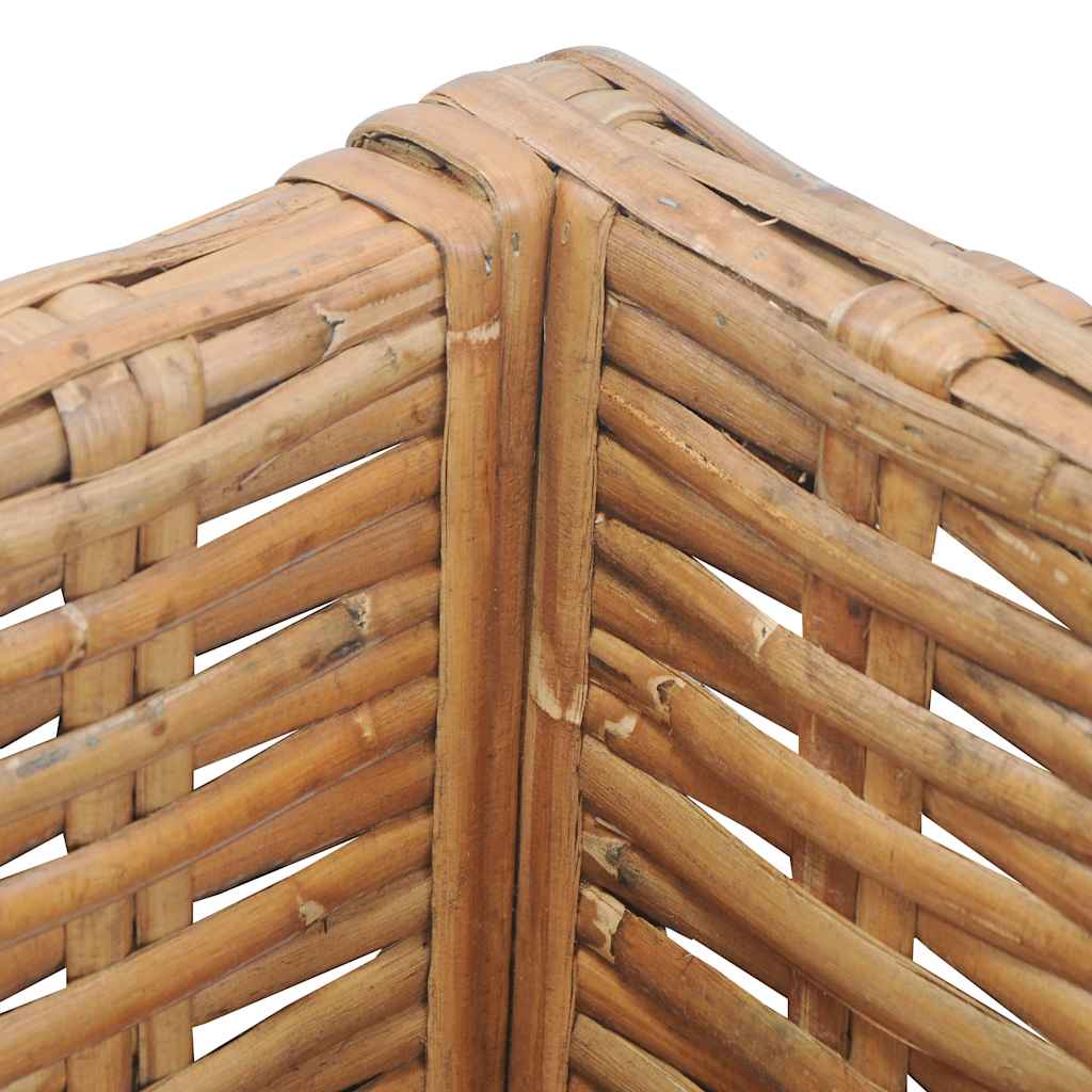 Corner Sofa with Cushions Natural Rattan