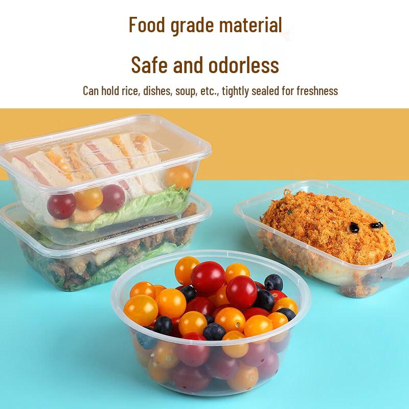 ZISIZ Round Disposable Food Containers