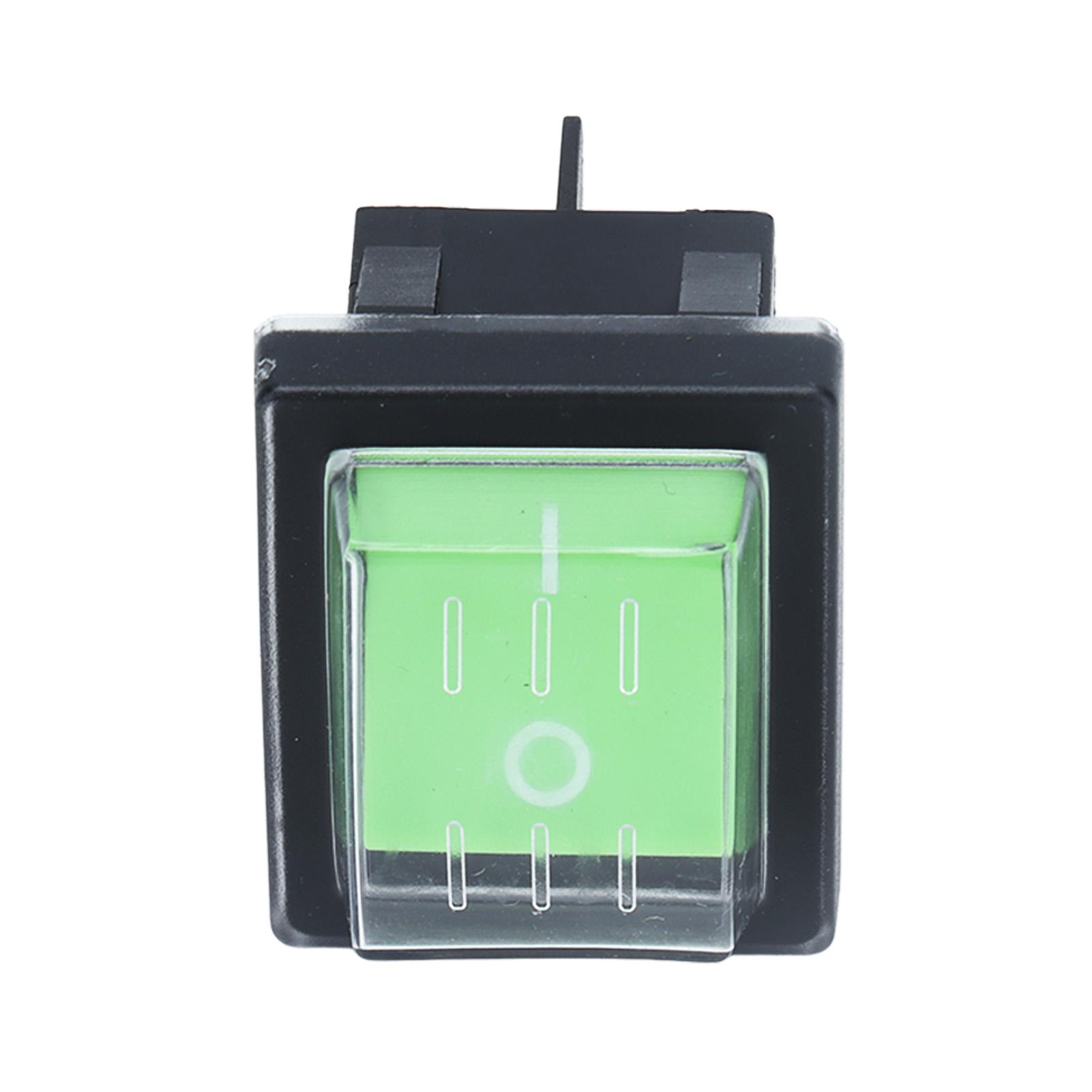 

Power Switch Quick Response 4 Pin Compact Easy Replaceable Durable Convenient Practical Green Button for Instruments