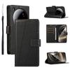 DF-06 For Xiaomi 15 Ultra Phone Case Line Imprint Leather Wallet Cover