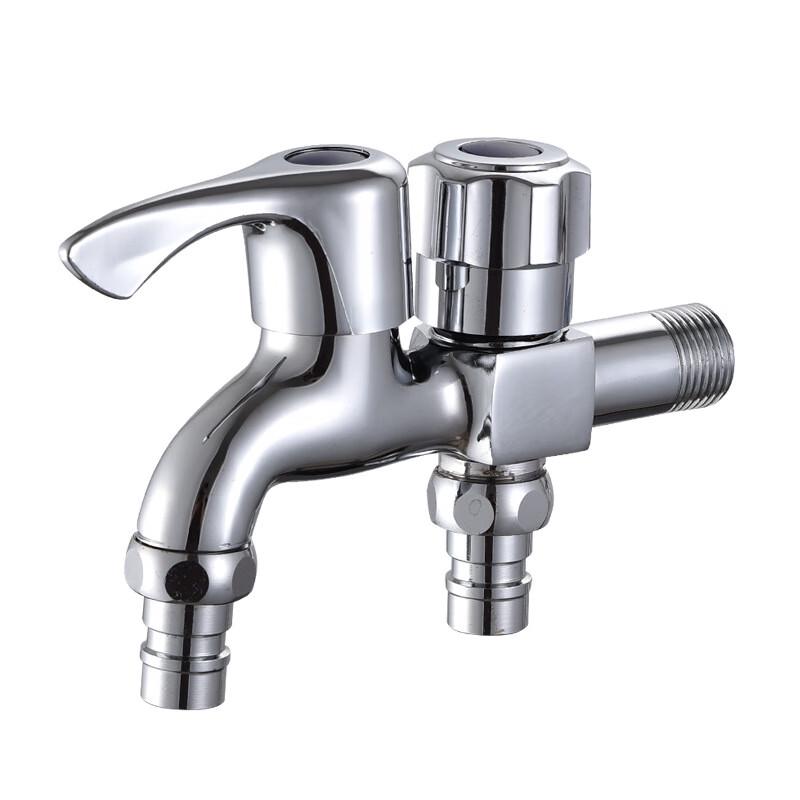 LANGZHIWEN All-Copper Dual-Outlet Washing Machine Faucet