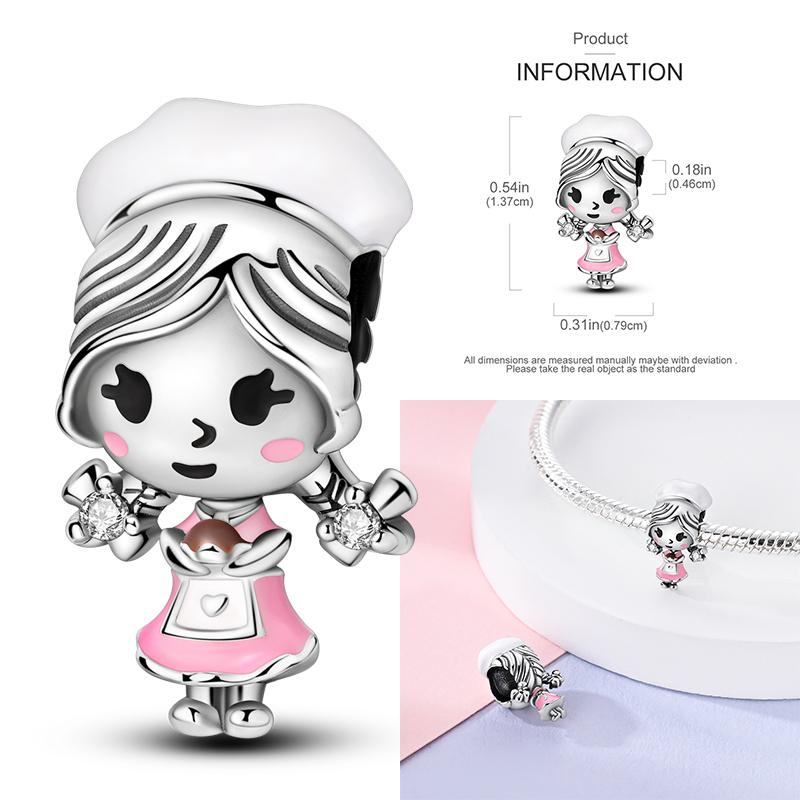 Copper Charms Clock Ocean Sea Turtle Mermaid Heart Shape Beads Fit Original Pan Pendant Bracelet Diy Woman Jewelry