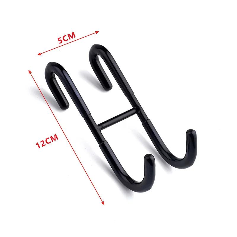 304 Hook Stainless Steel Glass Door Back Hook Hanging Double-Hook Bathroom Metal Non-stick Double-sided S-Hook Clothes-Hook