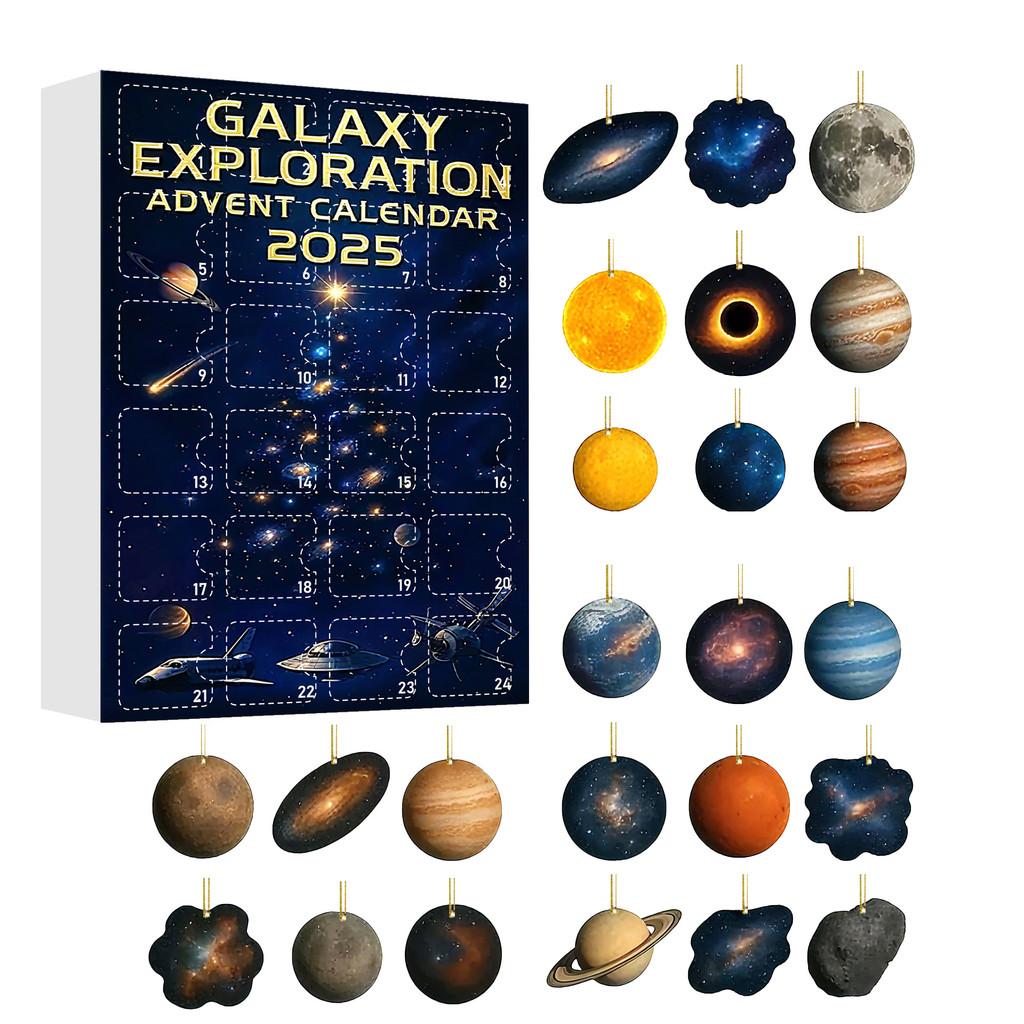 Christmas Countdown Calendar With Animal Themed Acrylic Ornaments For Holiday Decor And Gift Giving