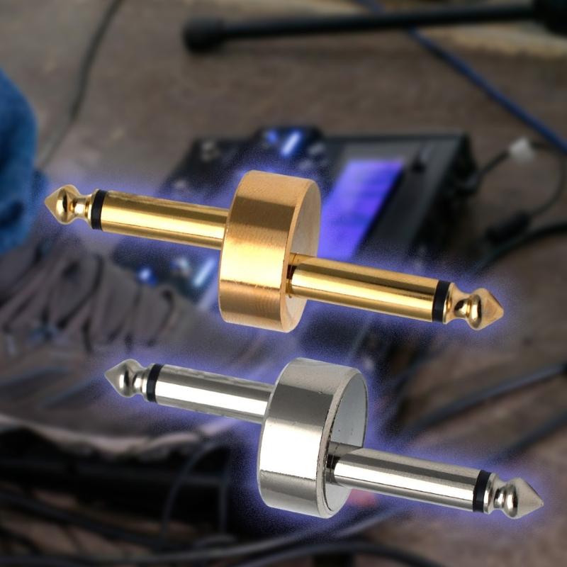 Z Type Guitar Pedal Connector Gold Plated Coppered Construction for Enhances Auditory Performances