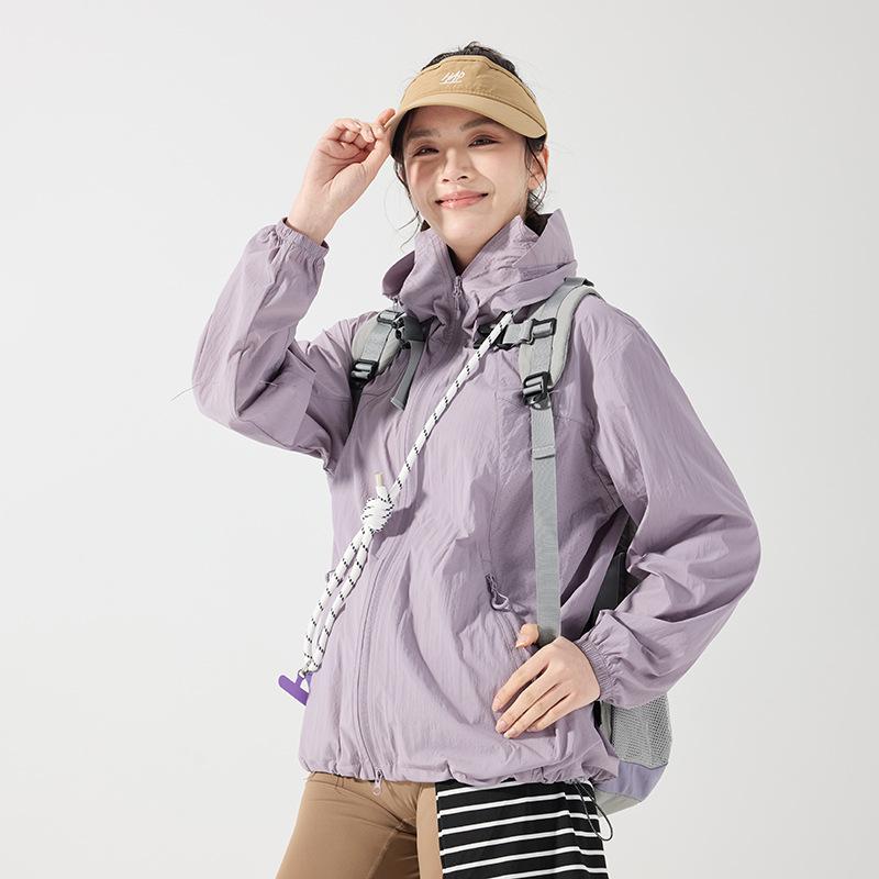 Summer new couple sunscreen clothes women's ultra-thin breathable UV-proof jackets outdoor sunscreen clothes men's