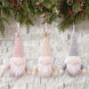 Christmas Decor Gnomes Plush Dolls Knitted Hat Dwarf Faceless Doll Ornaments Forest Old Man Christmas Tree Hanging Pendants