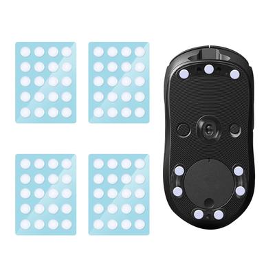 Aninako Mouse Sole General Purpose 80 Grains 6mm General Purpose Mouse Sole Round PTFE White ICE Gaming Mouse Slip Reinforced Heavy Duty Ultra Low