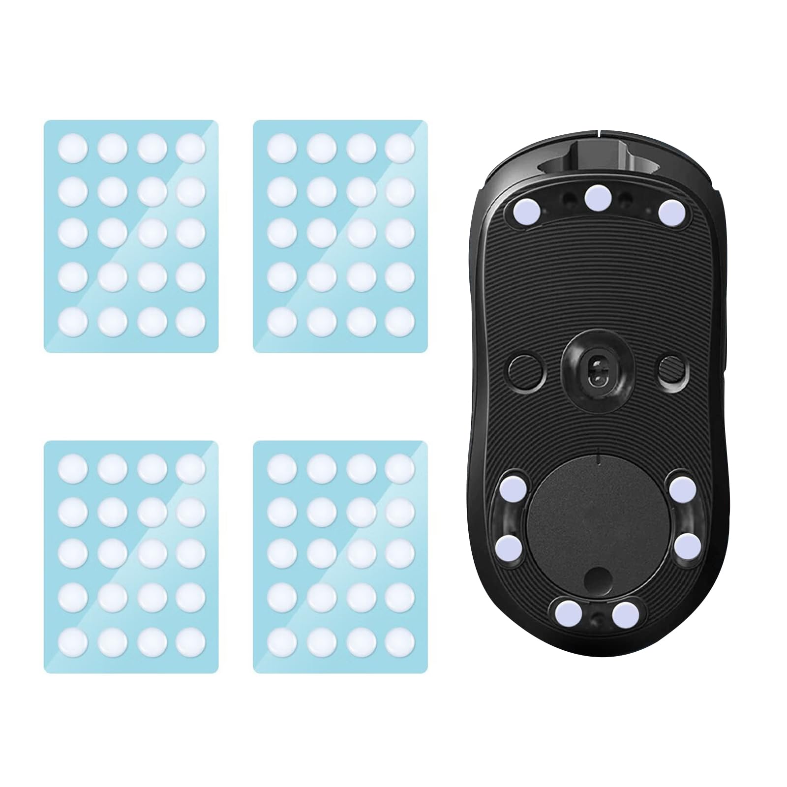 

aninako Миша Підошва Загального Призначення 80 Гран 6мм Загального Призначення Підошва Миші Кругла PTFE Біла ICE Ігрова Миша Ковзання Посилена Надміцна Ультра Низька