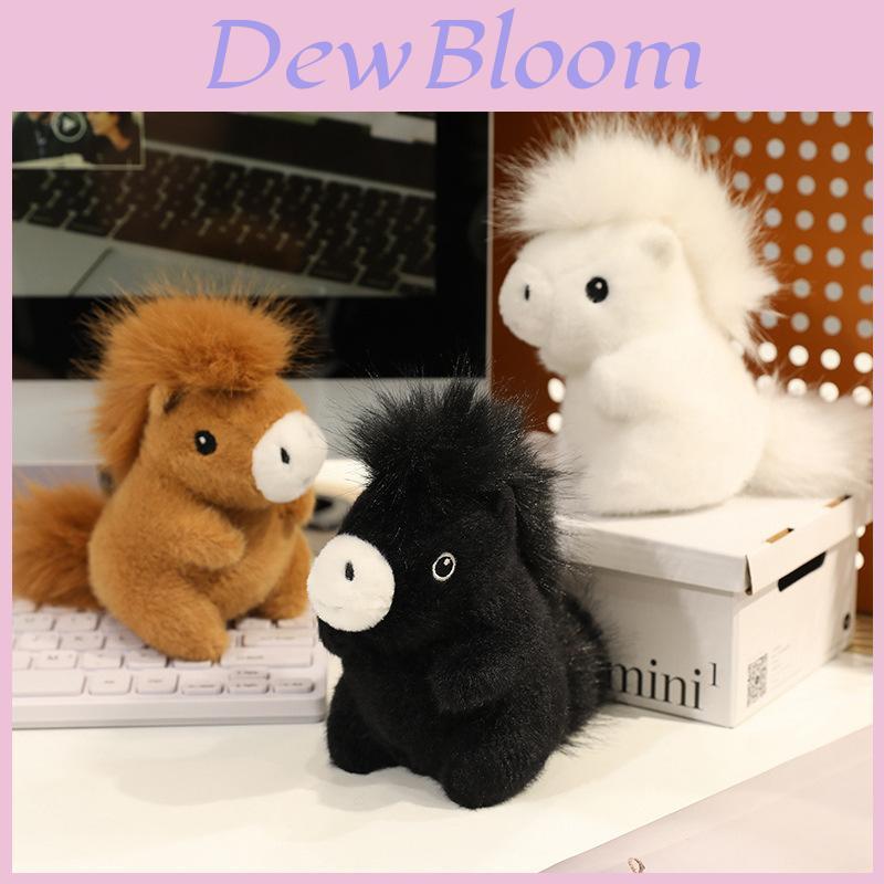 Plush Pony Stuffed Animal Toy For Kids And Girls Gift Decor Office Desk Companion