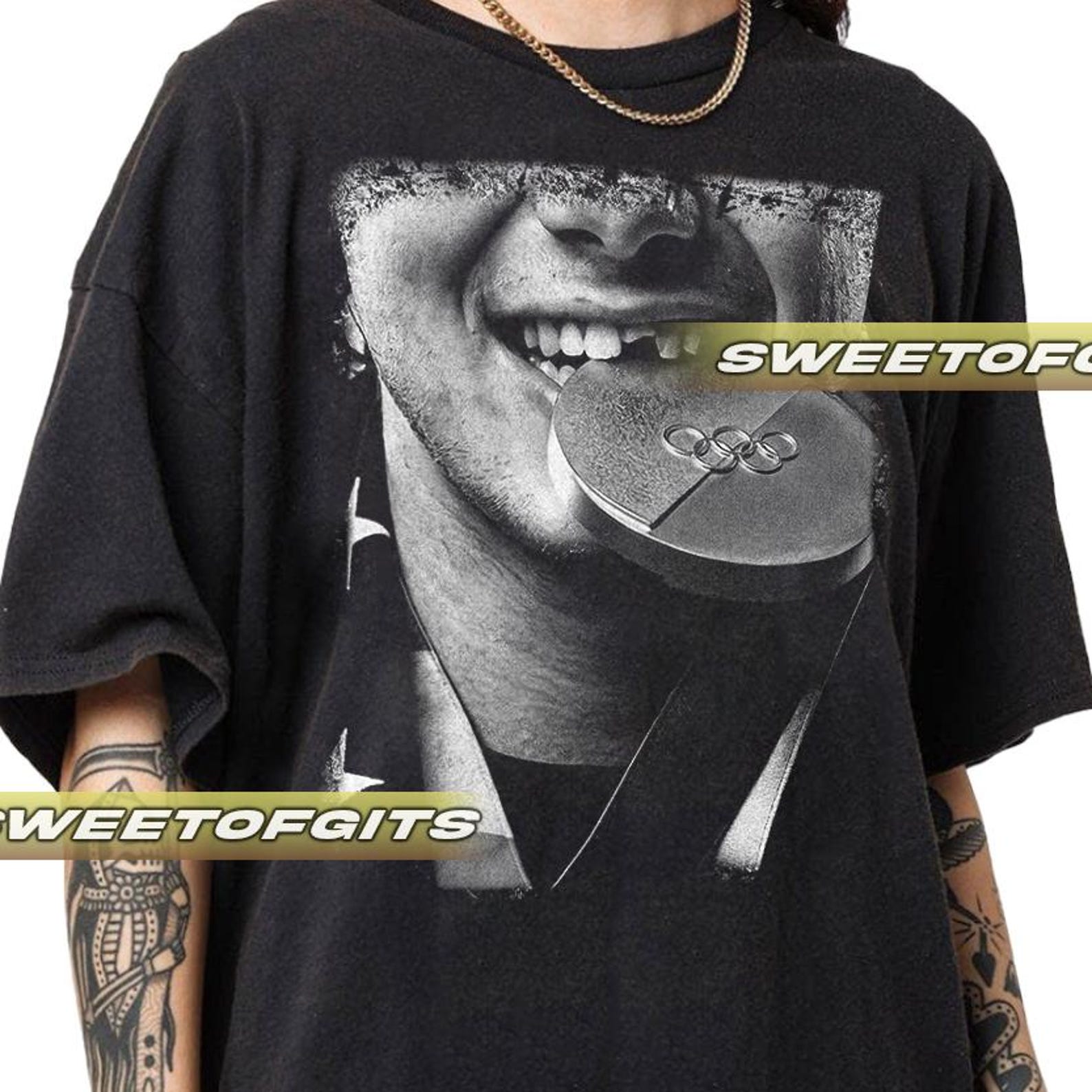 Limited USA Gold Medal Hockey Jack Hughes Big Head T-Shirt - Unisex vintage 90s 3XL