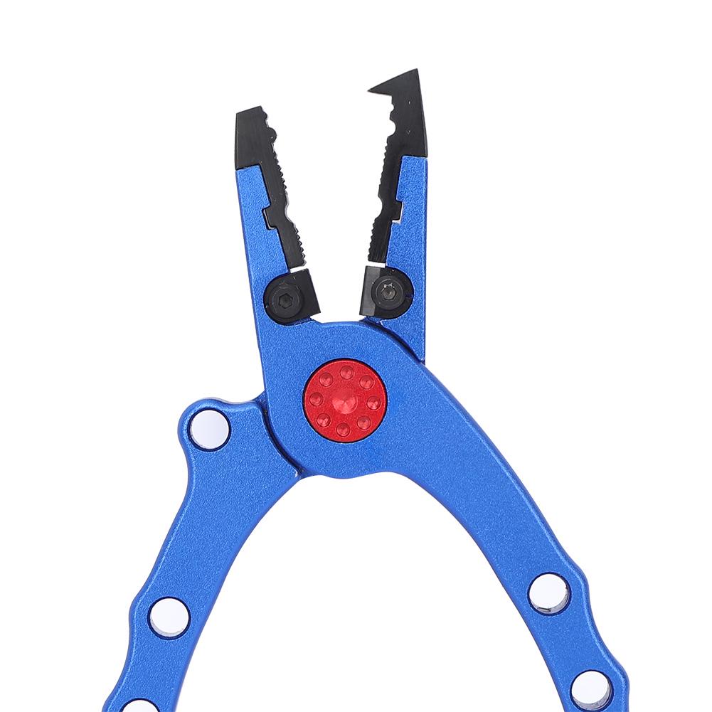 Aluminium Alloy Opening Ring Fishing Pliers Scissors Line Cutter Hook Remover Tool with Storage Bag