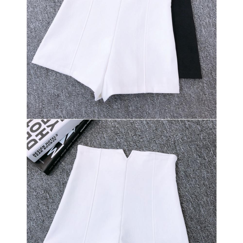 Nové elastické šortky s širokými nohavičkami v linii A Dámské ležérní kalhoty s vysokým pasem Slim Fit a nošení teplé kalhoty venku