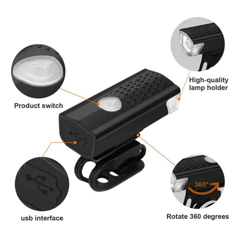 Super Bright Bike Front Light 4 Modes 1800Mah Long Battery Usb Fast Charge For Night Cycling Riding