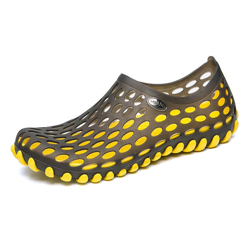 2024 Summer Foreign Trade Explosion Hot Sale Couple Hole Shoes Hollow Breathable Men's Sandals Beach Foot Shoes Women's