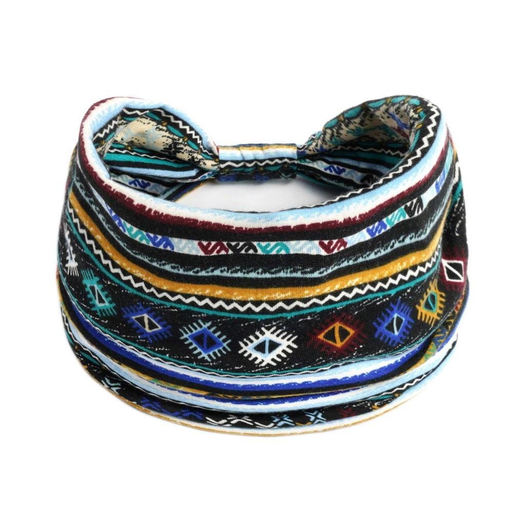 Women's Wide Retro-Style Elastic Sports Headband - Yoga & Hair Accessory