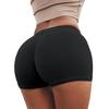 Solid Color Tight Elastic Hip-wrapped Leggings, Multi-color Yoga Shorts, Anti-light Women's Pants
